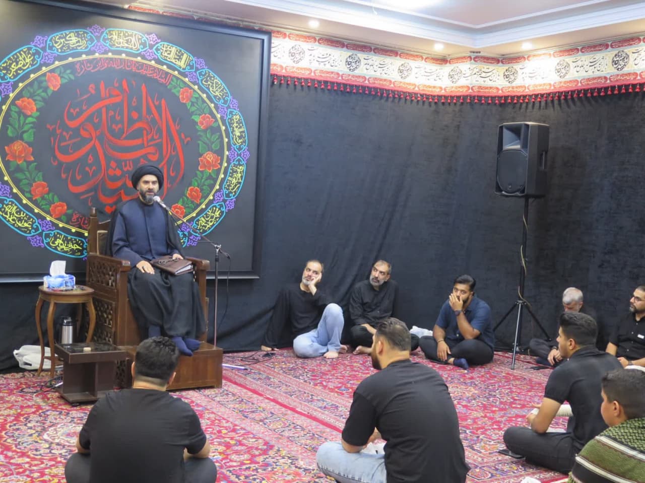 Mourning participation in the mourning ceremony of Ashura day