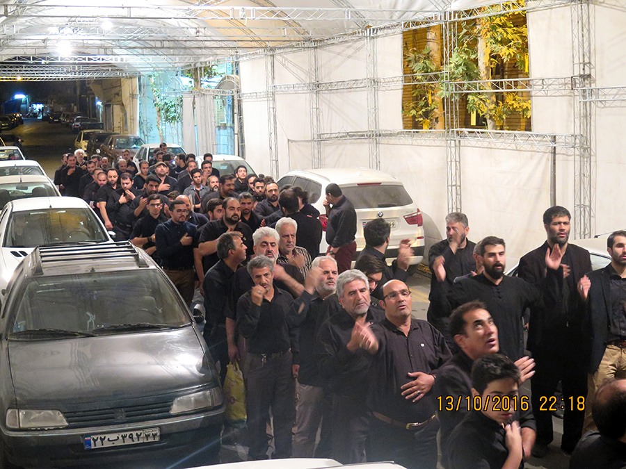 People in mourning ceremony of Ashura