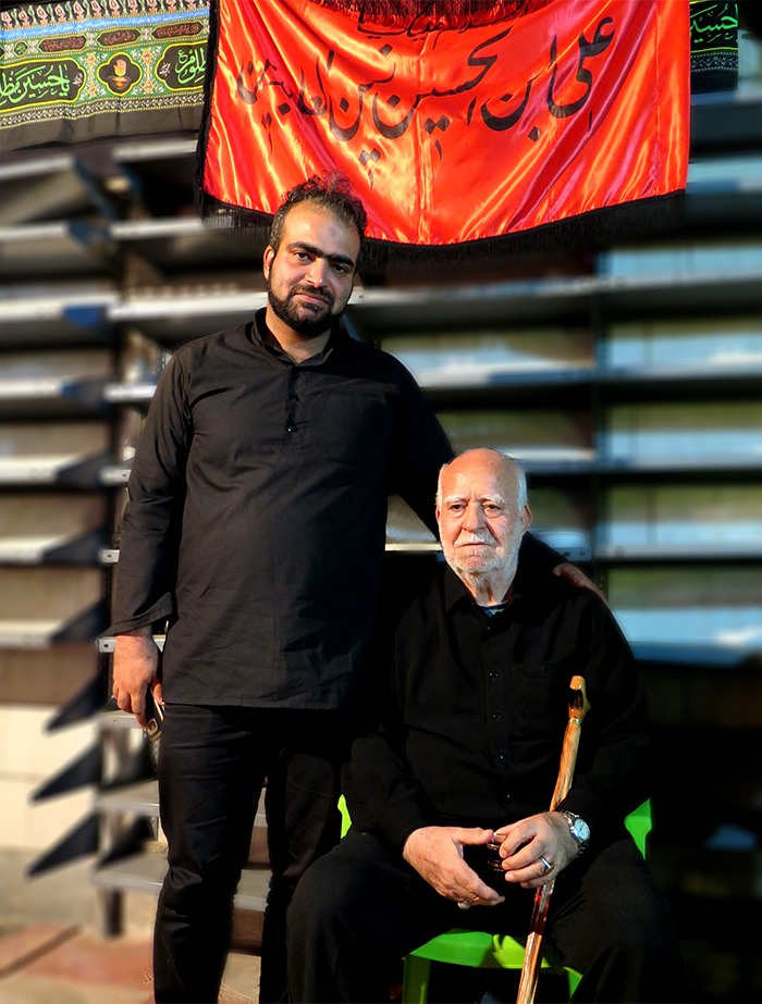 fathers and children in the House of mourning for Hussein