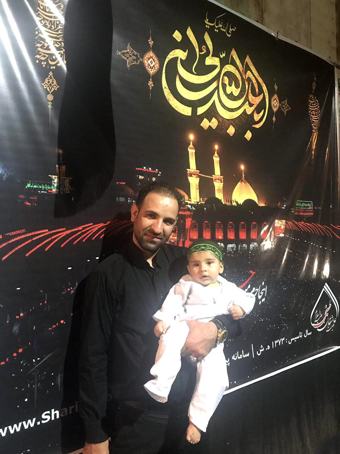 fathers and children in the House of mourning for Hussein