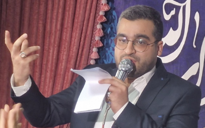 مدیحه سرایی کربلایی سید محسن انصاری در جشن میلاد با سعادت حضرت علی اکبر علیه السلام