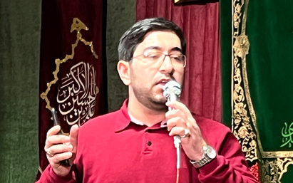 مدیحه سرایی کربلایی حسین عظیمی در جشن عید سعید مبعث پیامبر گرامی اسلام (ص)
