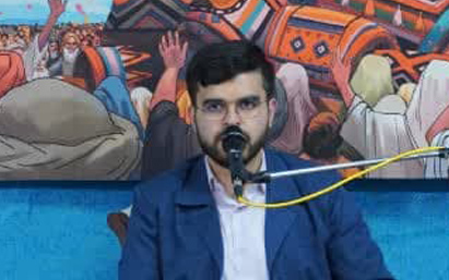 قرائت قرآن توسط کربلایی محمد اسماعیلی در جشن شب اول جشن عید سعید غدیر