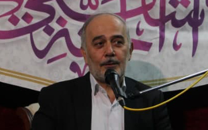 مدیحه سرایی حاج محمد بایرامی در مراسم جشن میلاد حضرت فاطمه معصومه (س) و سومین دورهمی بانیان و خادمین