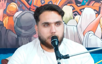 قرائت زیارت عاشورا توسط کربلایی سید عرفان حسینی در جشن شب اول جشن عید سعید غدیر