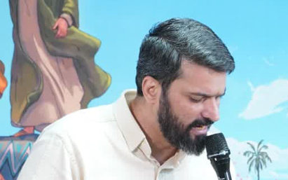 مدیحه سرایی کربلایی علی عشرتی در جشن شب اول جشن عید سعید غدیر